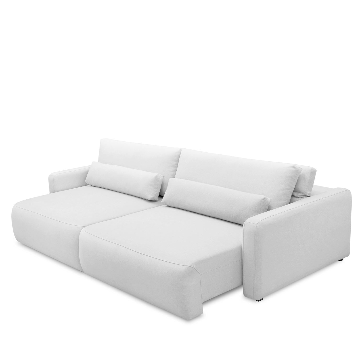 Homedock Sofá Retrátil e Reclinável 4 Lugares Raver 240 cm - Linho Off White Ferguille Estofados