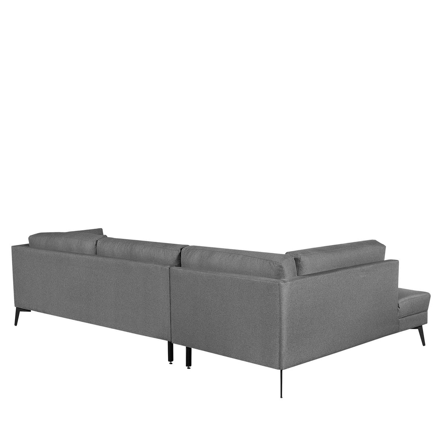 Sofá com Chaise Lado Esquerdo Addison 304 cm - Linho Cinza