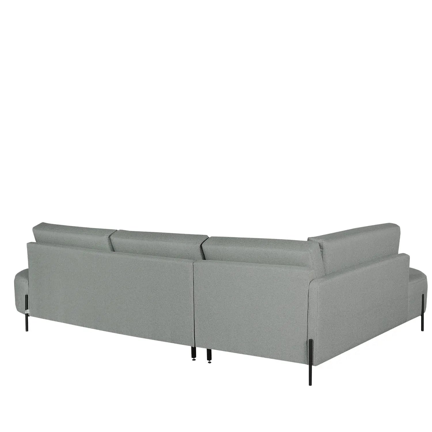 Homedock Sofá com Chaise Lado Esquerdo Portman 309 cm - Linho Verde Sálvia Criativa