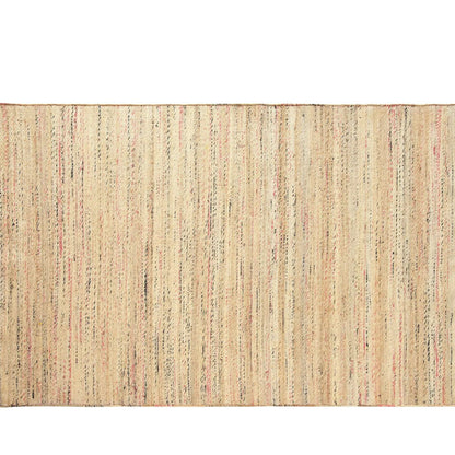 Tapete Artesanal Indiano para Sala e Quarto Surya 200 x 300 cm - Juta Natural c/ Terracota