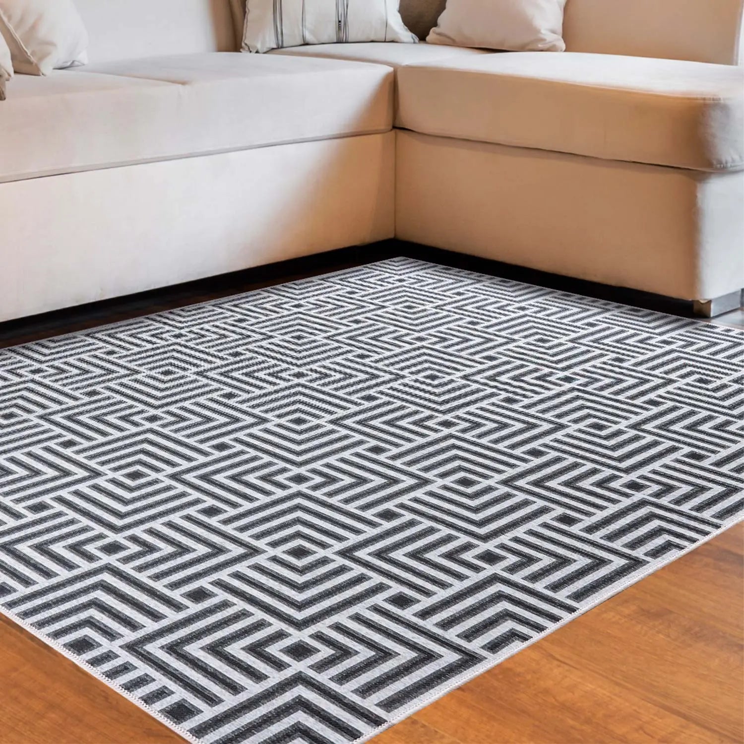 Homedock Tapete Tetris Cinza 200 x 250 cm J.