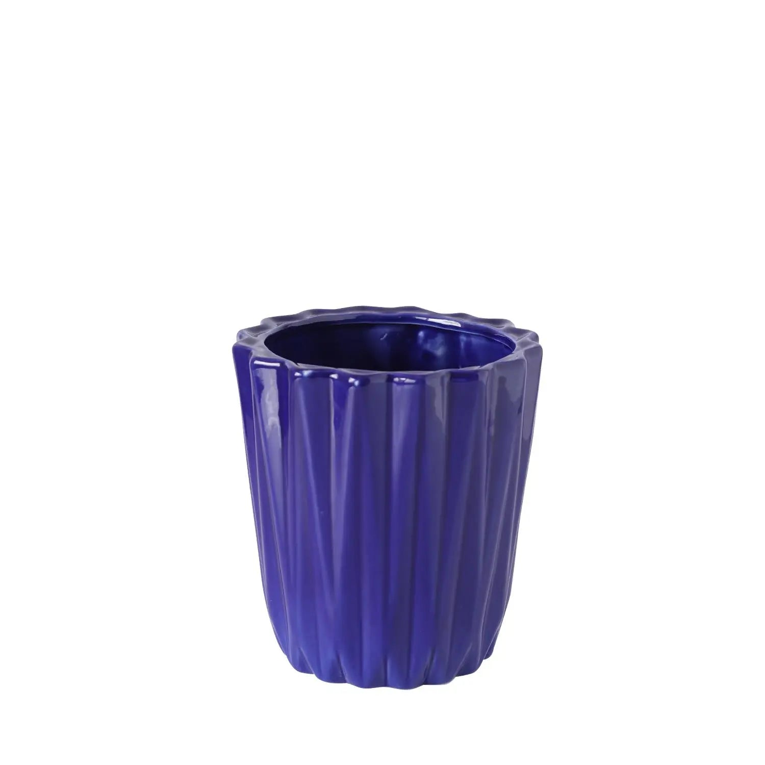 Homedock Vaso Decorativo Cerâmica Thomaz Lápis Lazúli 23 cm Ceramica