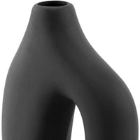 Homedock Vaso Decorativo Cerâmica Vivien Preto 21 cm Sara