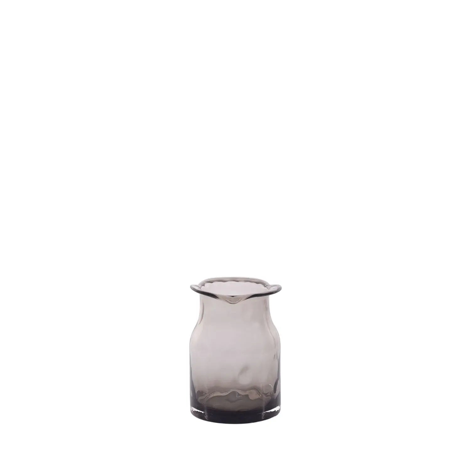 Homedock Vaso Decorativo de Vidro Coup Cinza 19 cm Nataluz
