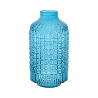 Homedock Vaso Decorativo de Vidro Eme Azul 33 cm GS Internacional