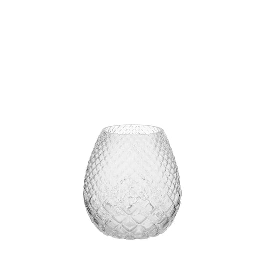 Homedock Vaso Decorativo de Vidro Loys Incolor 18,5 cm GS Internacional