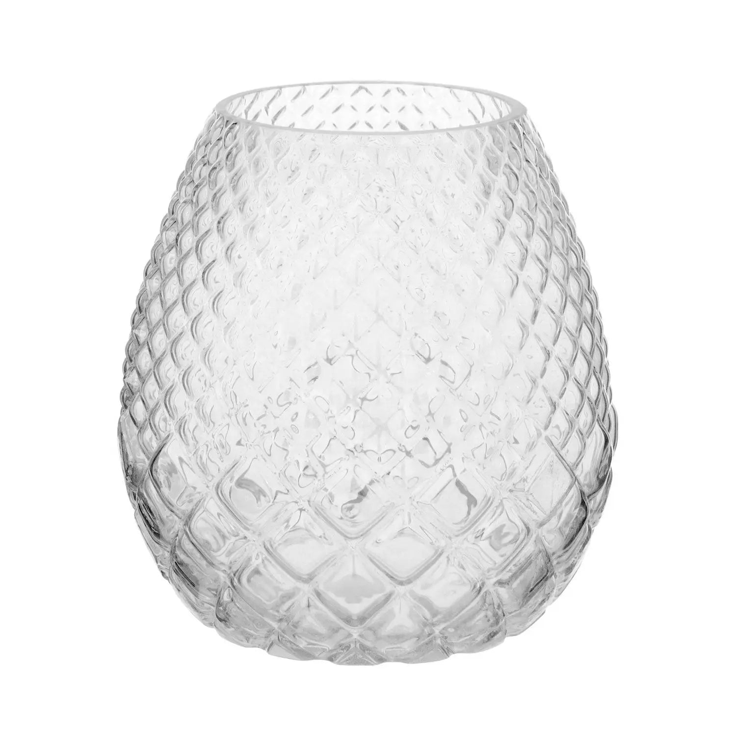 Homedock Vaso Decorativo de Vidro Loys Incolor 18,5 cm GS Internacional