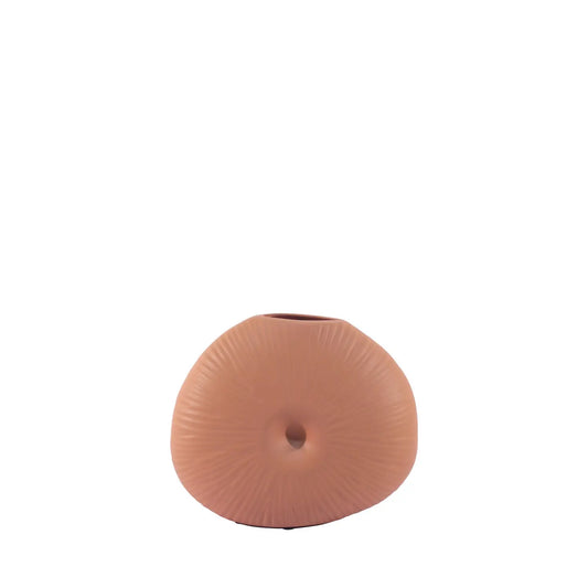 Homedock Vaso Decorativo em Cerâmica Circle Terracota 24 cm DEVITRO