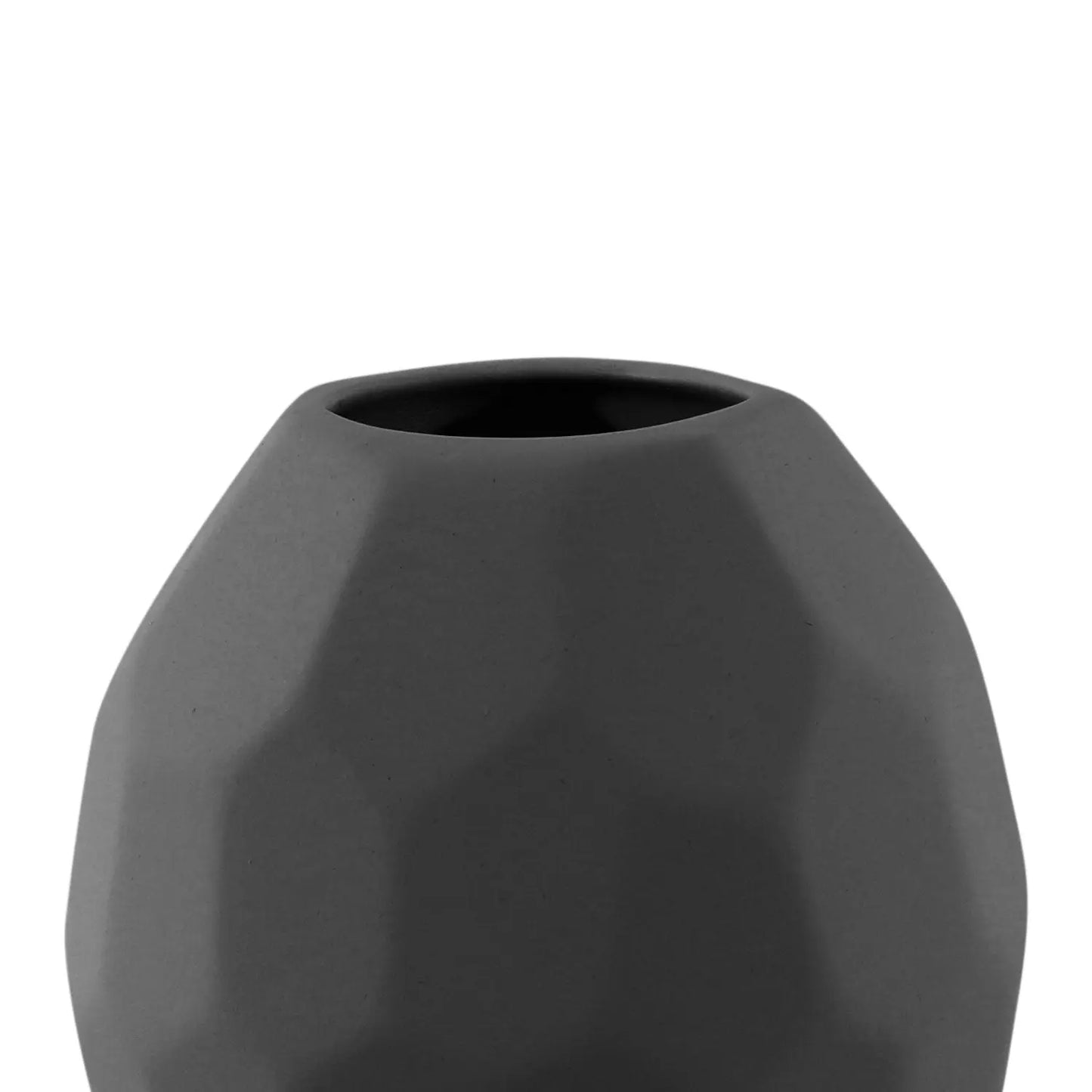 Homedock Vaso Decorativo em Cerâmica Hexa Preto 16 cm DEVITRO