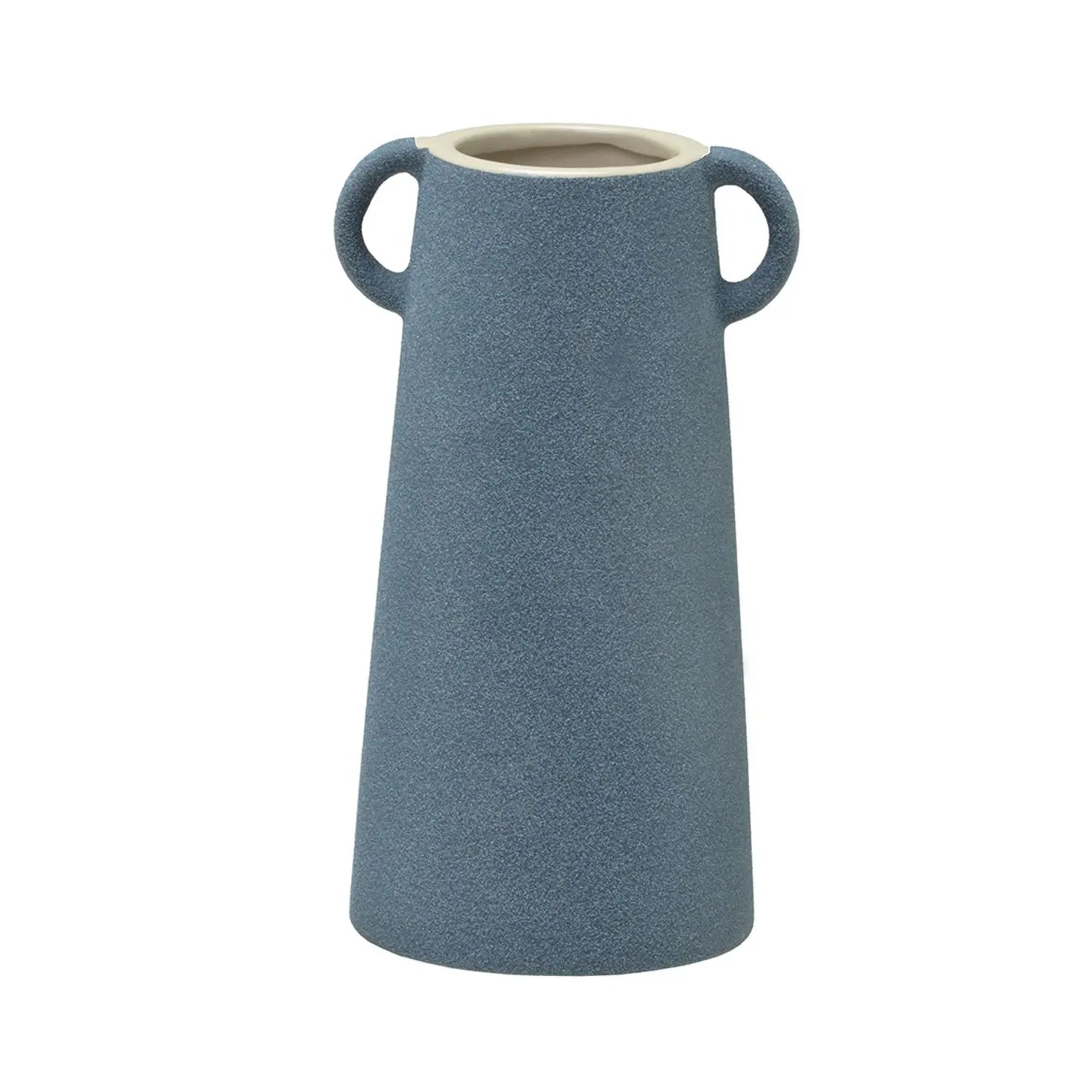 Homedock Vaso Decorativo em Cerâmica Kandar Azul 19,5 cm Mabruk