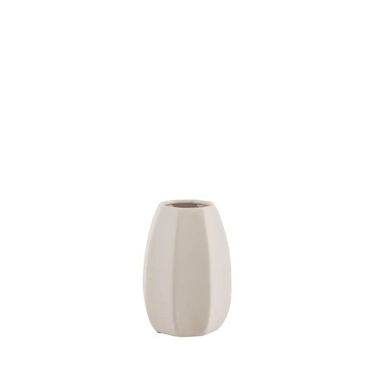 Homedock Vaso Decorativo em Cerâmica Lippe Off White 23 cm DEVITRO