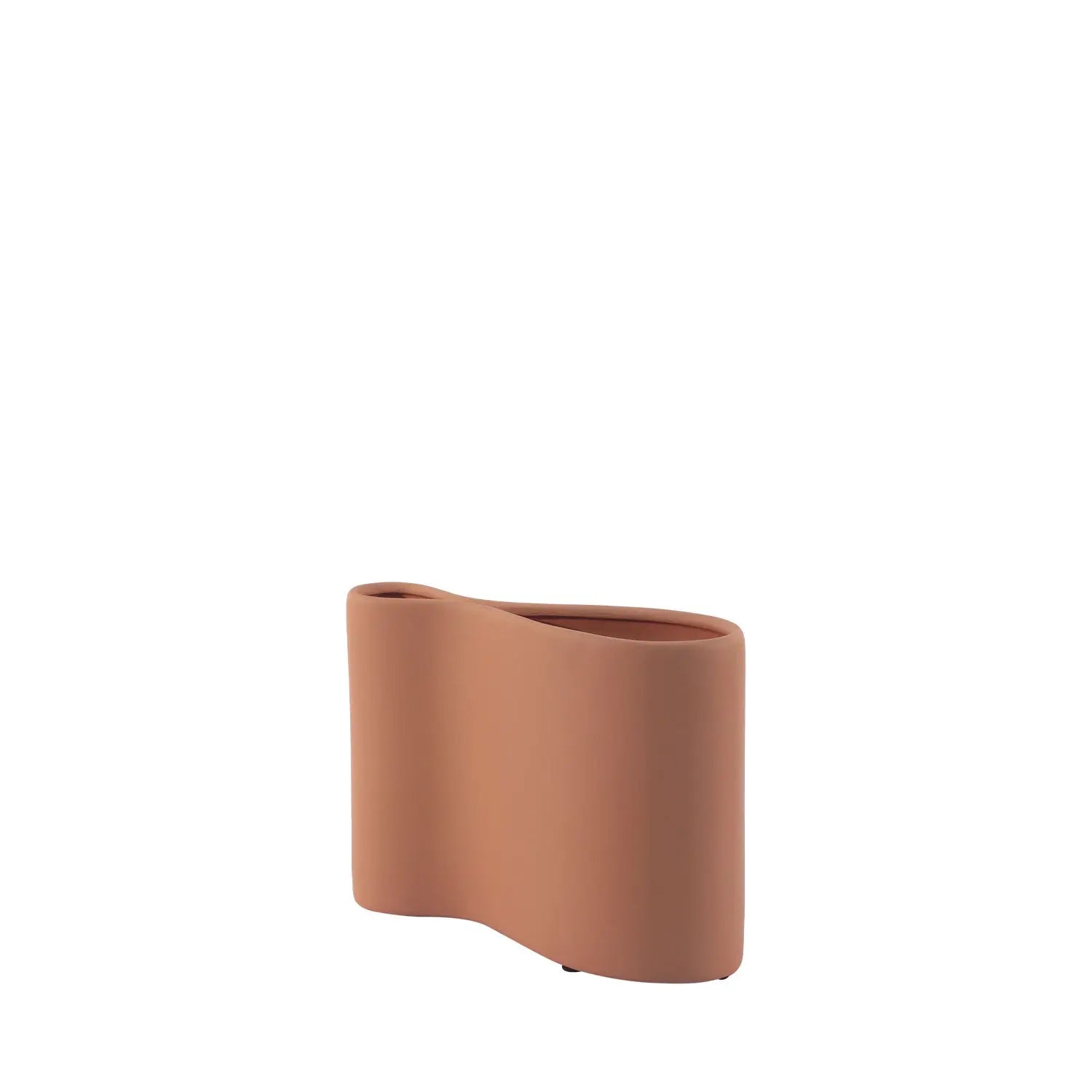 Homedock Vaso Decorativo em Cerâmica Lizah Terracota 25 cm DEVITRO