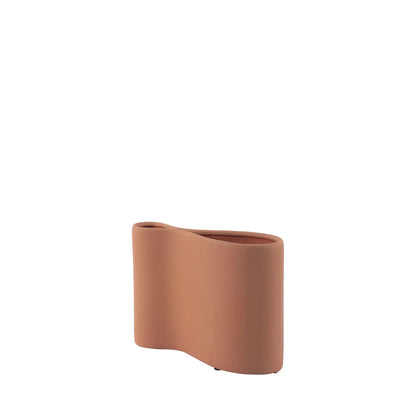 Homedock Vaso Decorativo em Cerâmica Lizah Terracota 25 cm DEVITRO