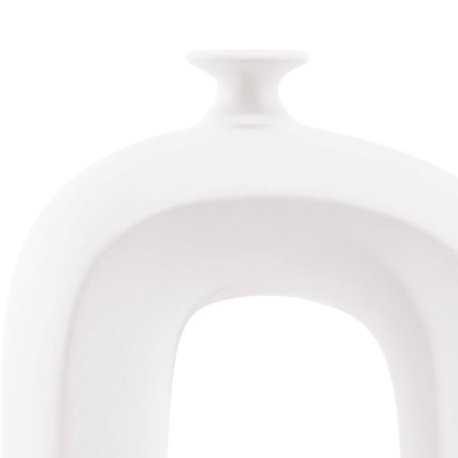Homedock Vaso de Cerâmica Douro Off White 34 cm Novo tempo Cerâmica