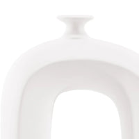 Homedock Vaso de Cerâmica Douro Off White 42 cm Novo tempo Cerâmica