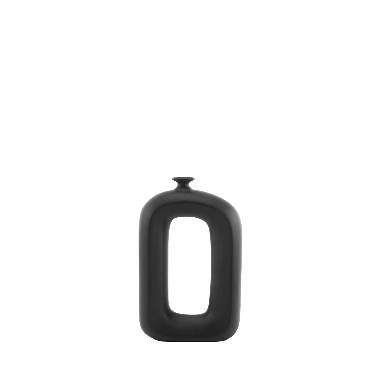 Homedock Vaso de Cerâmica Douro Preto 34 cm Novo tempo Cerâmica