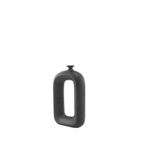 Homedock Vaso de Cerâmica Douro Preto 34 cm Novo tempo Cerâmica