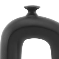 Homedock Vaso de Cerâmica Douro Preto 34 cm Novo tempo Cerâmica