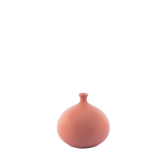 Homedock Vaso de Cerâmica Funchal Terracota 17 cm Novo tempo Cerâmica