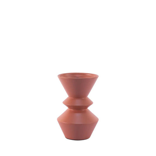 Homedock Vaso de Cerâmica Lisbone Terracota 26 cm Novo tempo Cerâmica