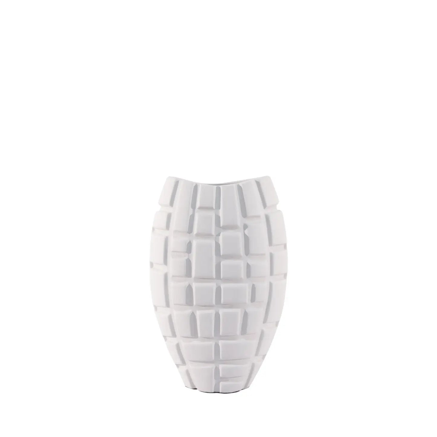 Homedock Vaso de Cerâmica Viana Off White 38 cm Novo tempo Cerâmica