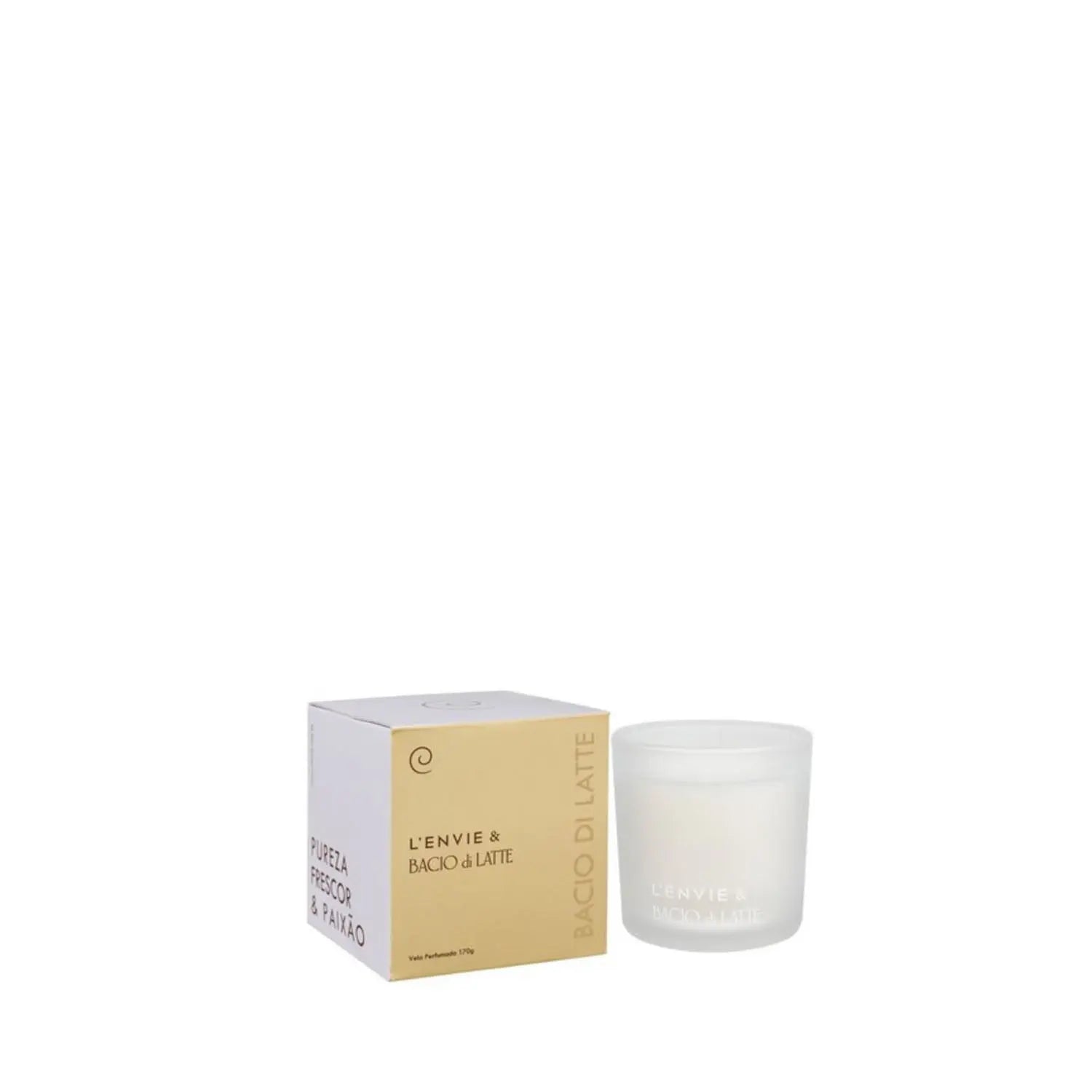 Homedock Vela Copo Perfumada Bacio Di Latte - 170 gr Lenvie