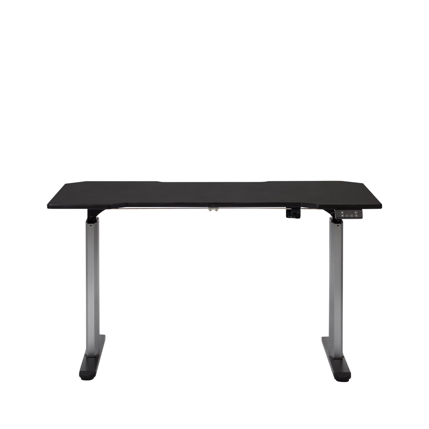 Mesa com Regulagem de Altura Elétrica e Stand Lift 134 cm - Preto Fosco c/ Prata