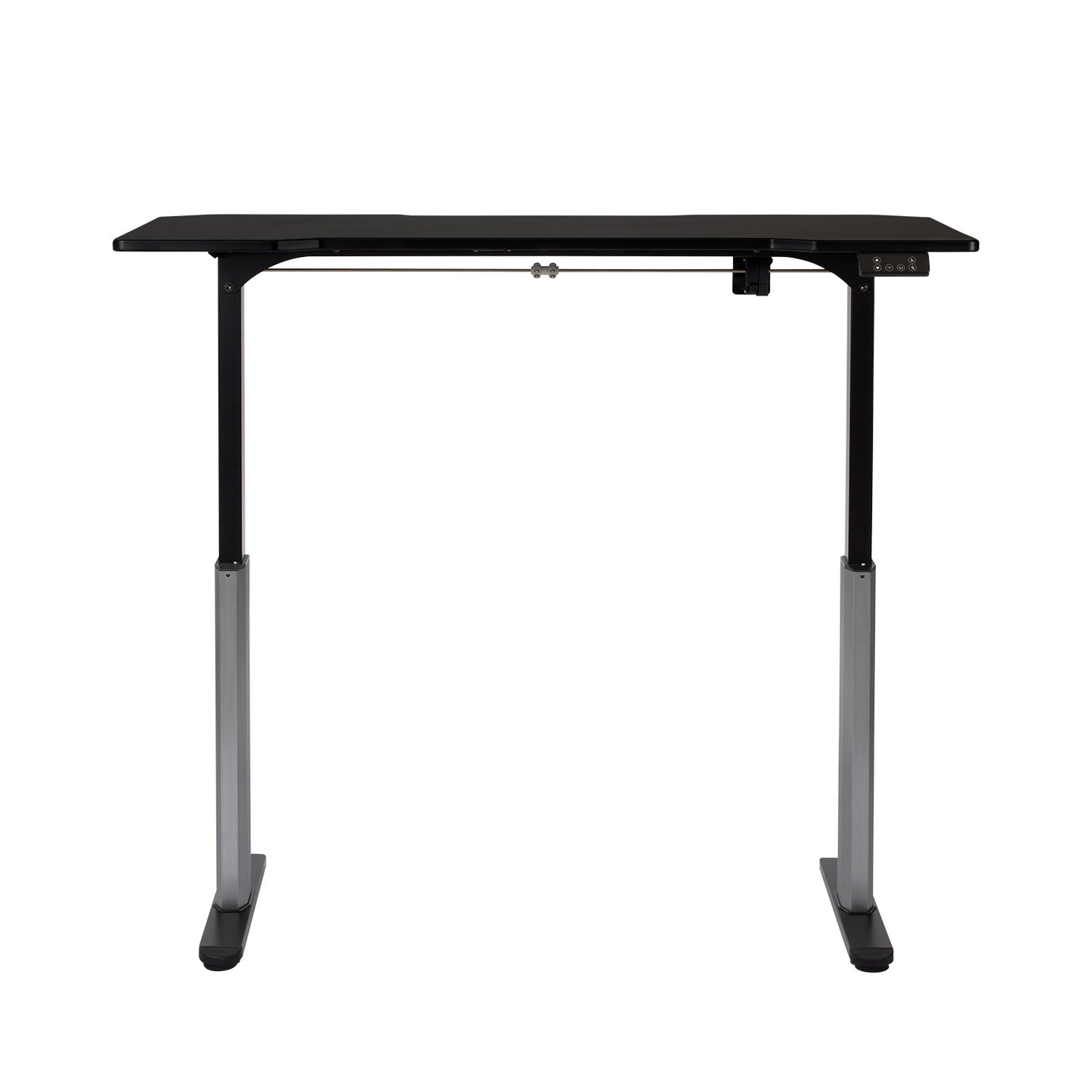 Mesa com Regulagem de Altura Elétrica e Stand Lift 134 cm - Preto Fosco c/ Prata