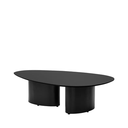 Mesa de Centro Orgânica Gaya Alta 120 cm - Preto Fosco