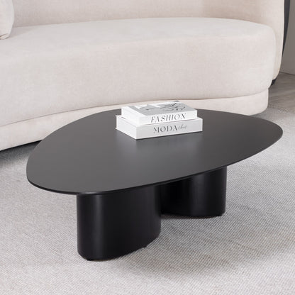 Mesa de Centro Orgânica Gaya Alta 120 cm - Preto Fosco