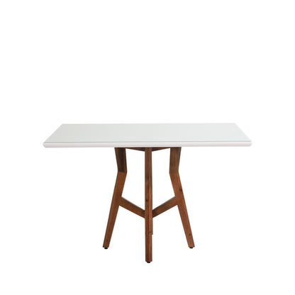 Mesa de Jantar Paros 120 cm - Cinamomo c/ Vidro Off White