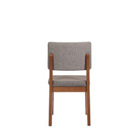 Homedock Conjunto de Jantar Mesa 6 Cadeiras Ella - Natural c/ Mescla Cinza Móveis Província