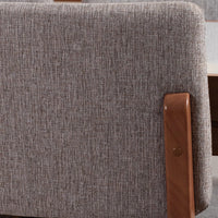 Homedock Conjunto de Jantar Mesa com Vidro Extensível Smart 4 Cadeiras Ella - Natural c/ Mescla Cinza Móveis Província