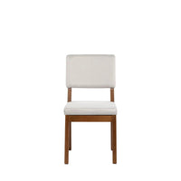 Homedock Conjunto de Jantar Mesa Extensível Molise 4 Cadeiras Ella - Natural c/ Off White Móveis Província