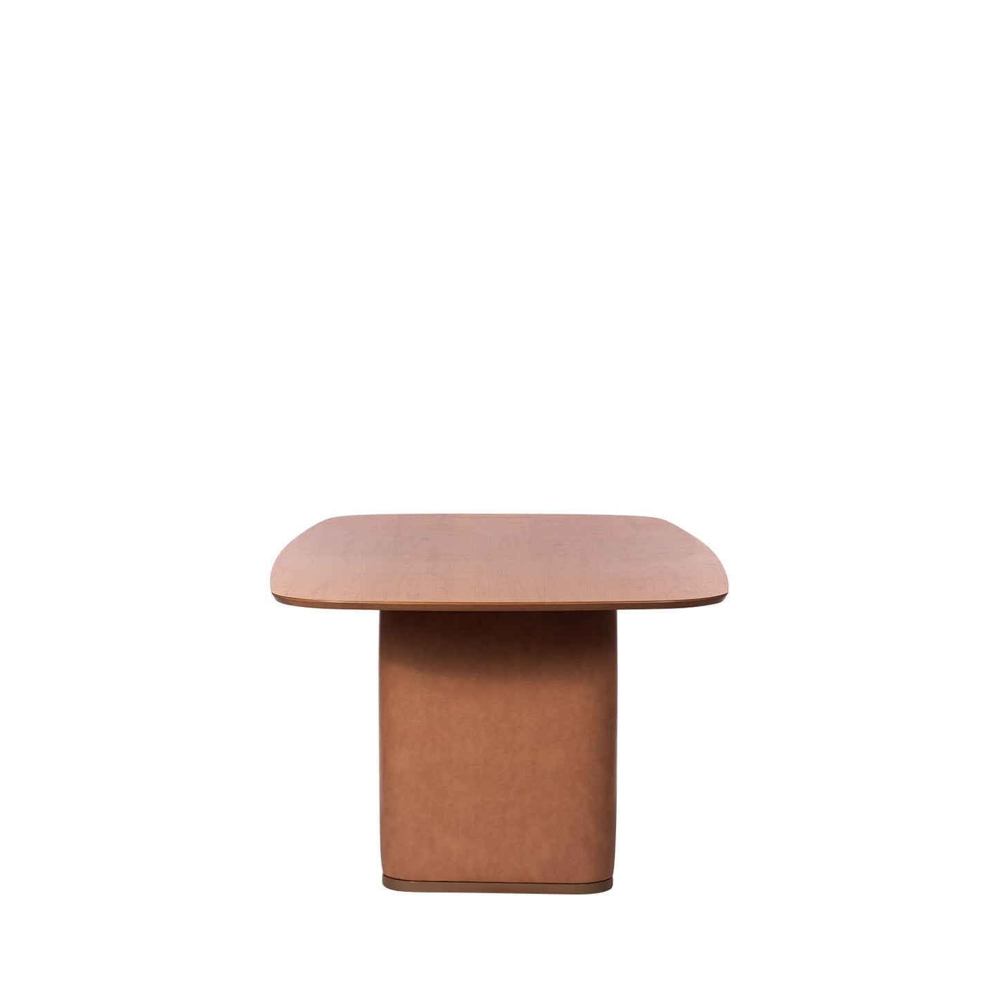 Homedock Mesa de Jantar Retangular para 6 Lugares Lintz 184 cm - Canella c/ PU Caramelo Móveis Província