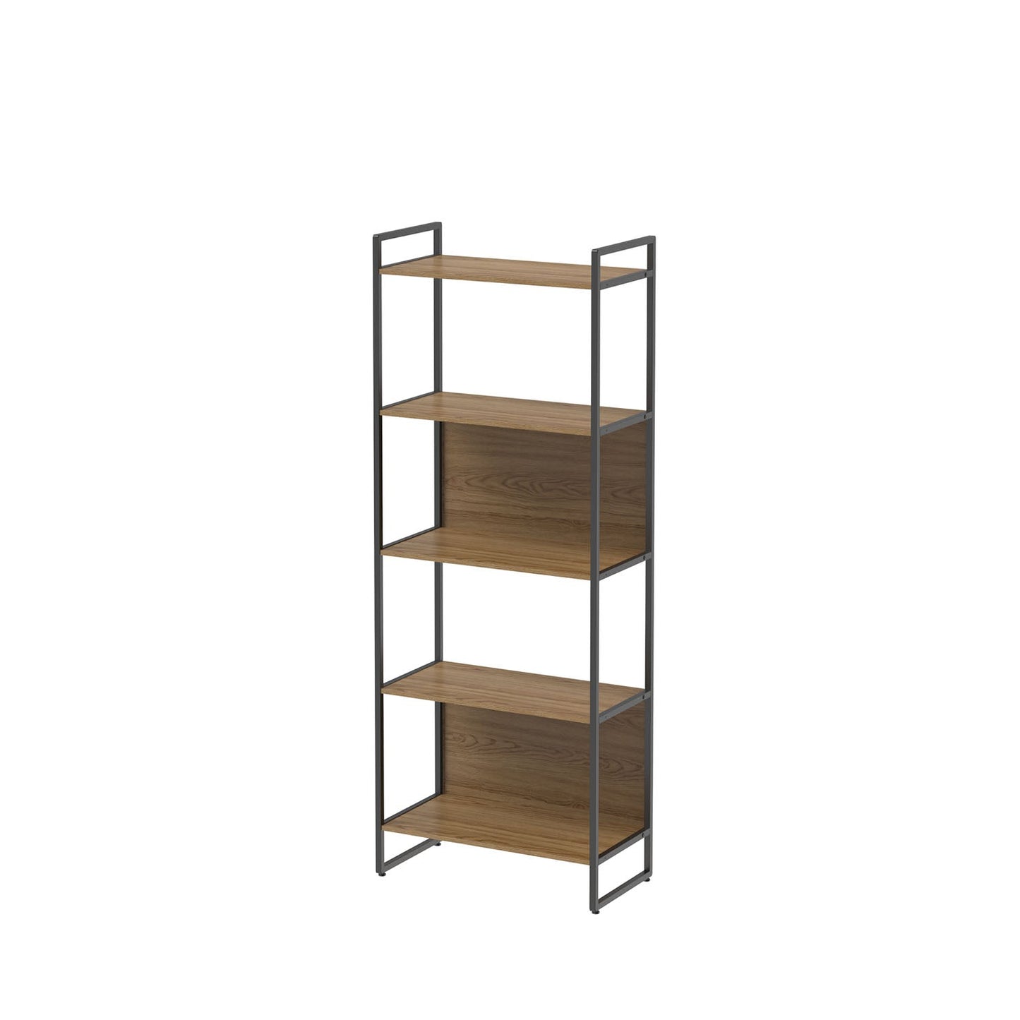 Homedock Estante Voss 75 cm - Freijó c/ Preto Fosco Móveis Província