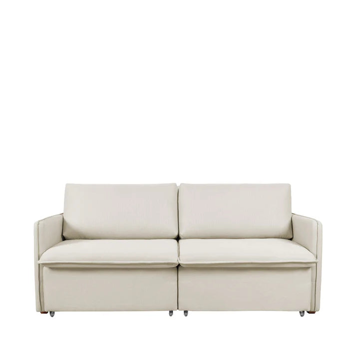 Conjunto Sala de Estar Completo Rack para TV até 75” Jasper - Sofá 4 Lugares Vancouver - 2 Mesas Laterais Botanic