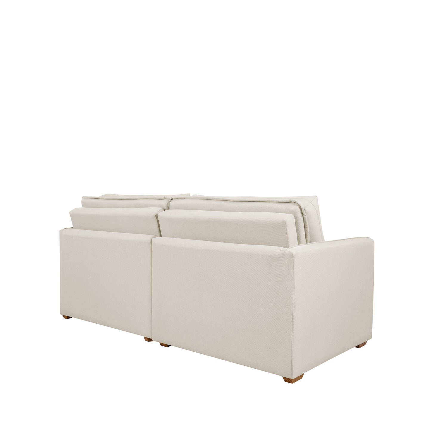 Sofá Cama Retrátil e Reclinável 3 Lugares Vancouver 196 cm - Linho Texturizado Off White