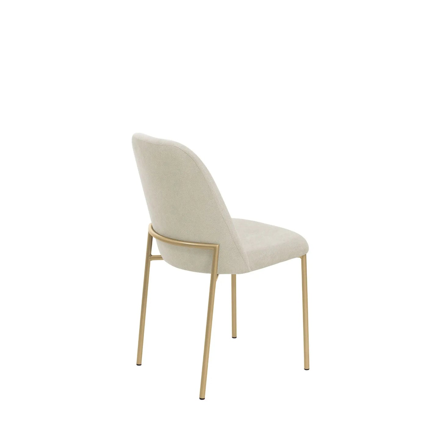 Conjunto de 2 Cadeiras Lucille - Dourado c/ Soft Palha