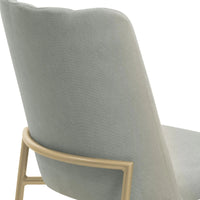 Conjunto de 2 Cadeiras Elis - Dourado c/ Soft Sálvia