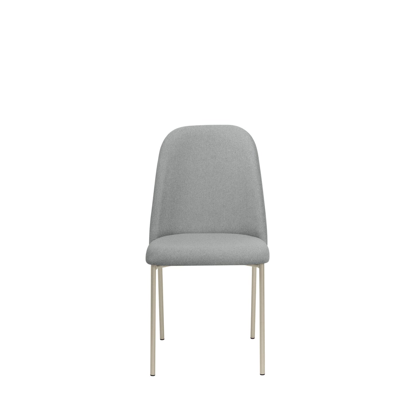 Conjunto de 2 Cadeiras Lucille - Champanhe c/ Stone Carbono