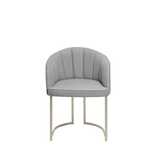 Cadeira Beverly - Champanhe c/ Stone Carbono
