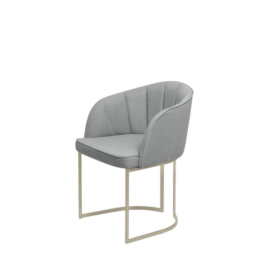 Cadeira Beverly - Champanhe c/ Stone Carbono