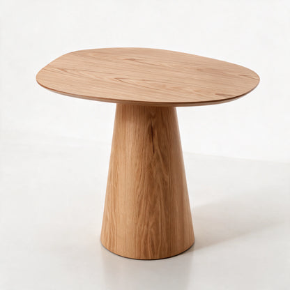 Mesa de Jantar Orgânica Tampo Laminado para 4 Lugares Tellina 90 cm - Mel