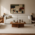 Sofá 4 Lugares Freddo 250 cm - Linho Texturizado Bege