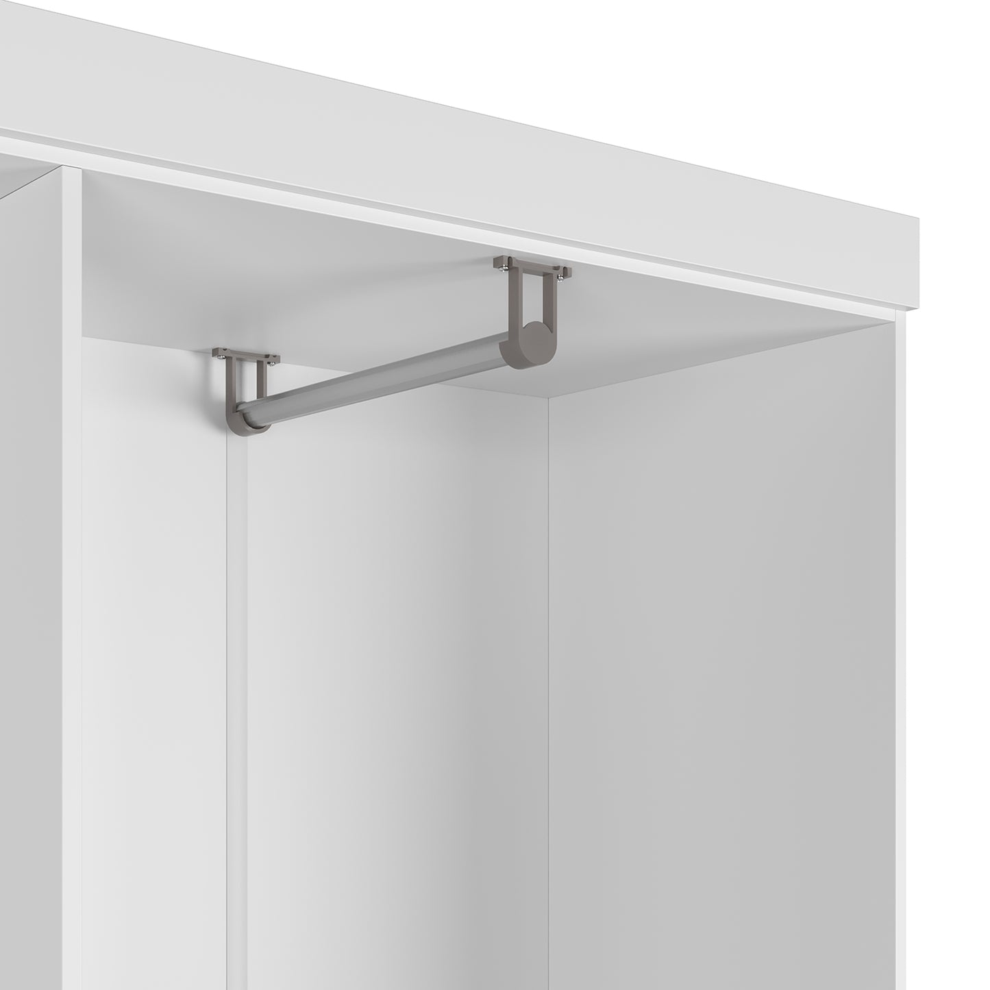 Guarda-Roupa Solteiro 4 Portas Jacob 135 cm - Branco