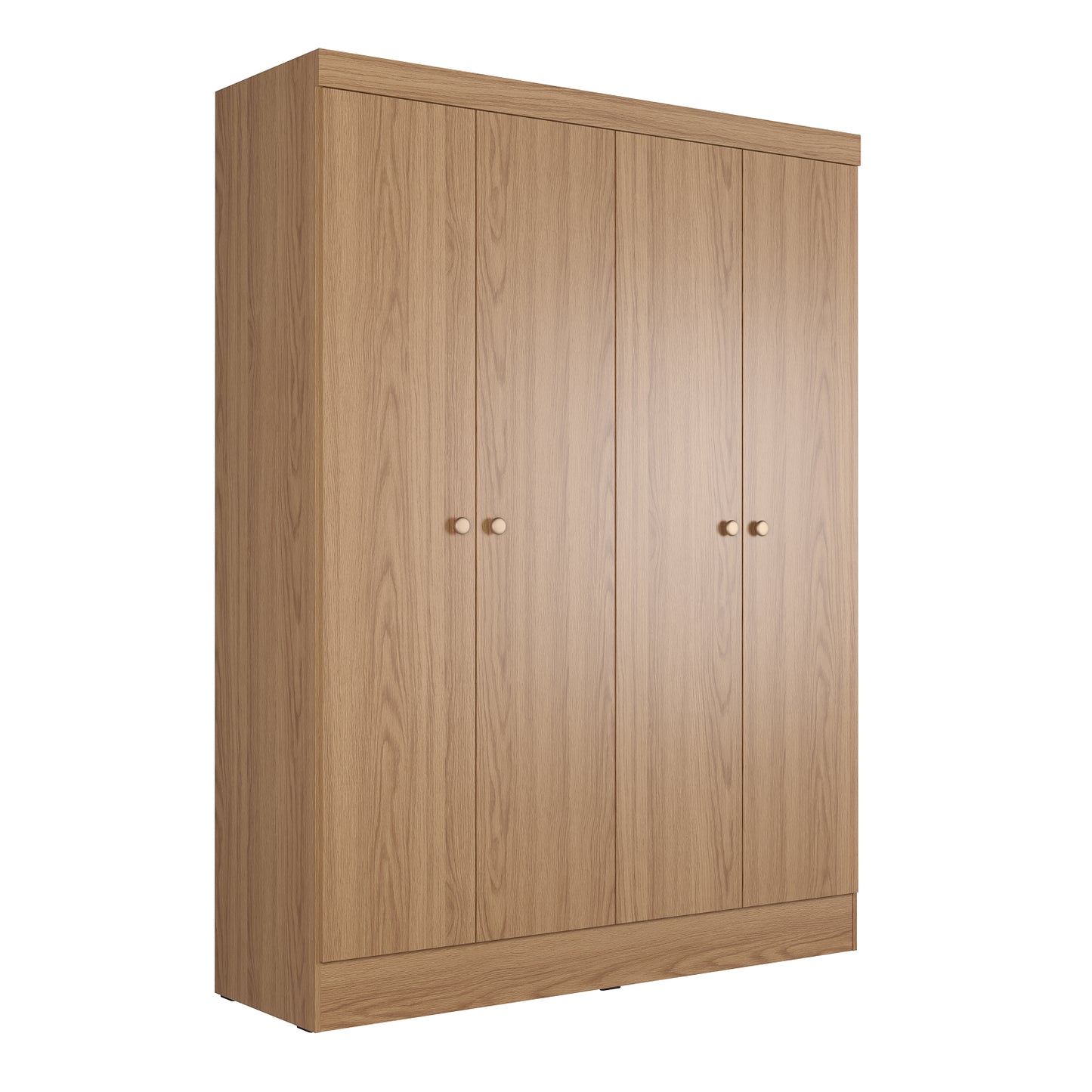 Guarda-Roupa Solteiro 4 Portas Jacob 135 cm - Carvalho