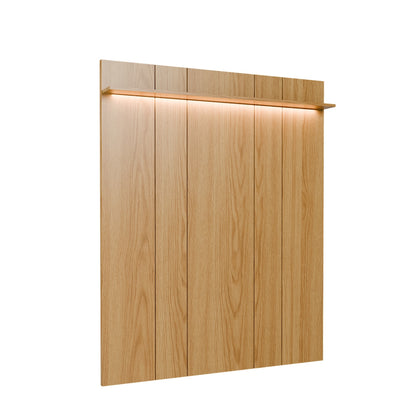Painel para TV Até 85” com Prateleira e LED Neon Float 178 cm - Carvalho
