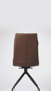 Kit com 2 Cadeiras Zenik - PU Caramelo c/ Preto
