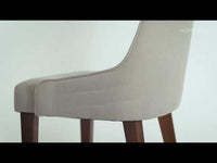 Conjunto de 2 Cadeiras Carlton – Imbuia c/ Linho Carbono